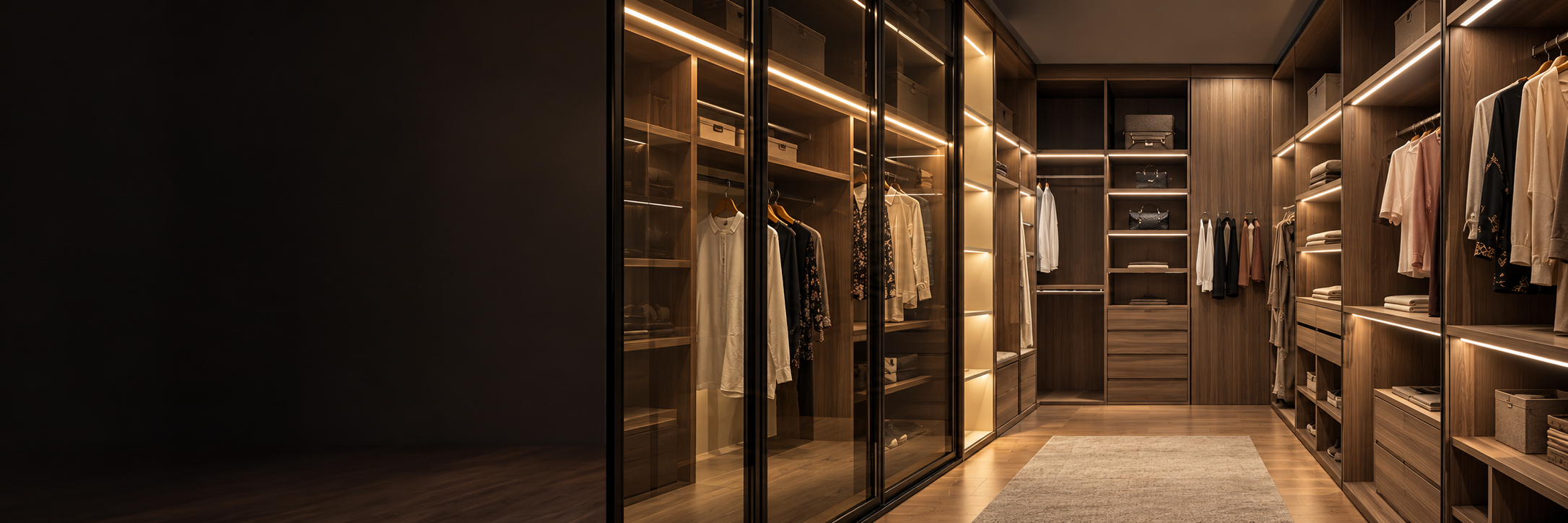 Door-Controlled COB LED Lighting for a Walk-In Wardrobe Project