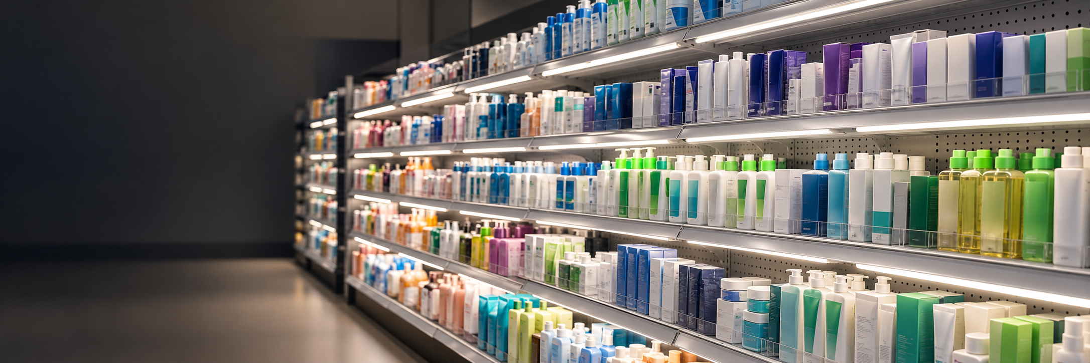  Magnetic LED Light Bars for Wall-Side Display Shelving