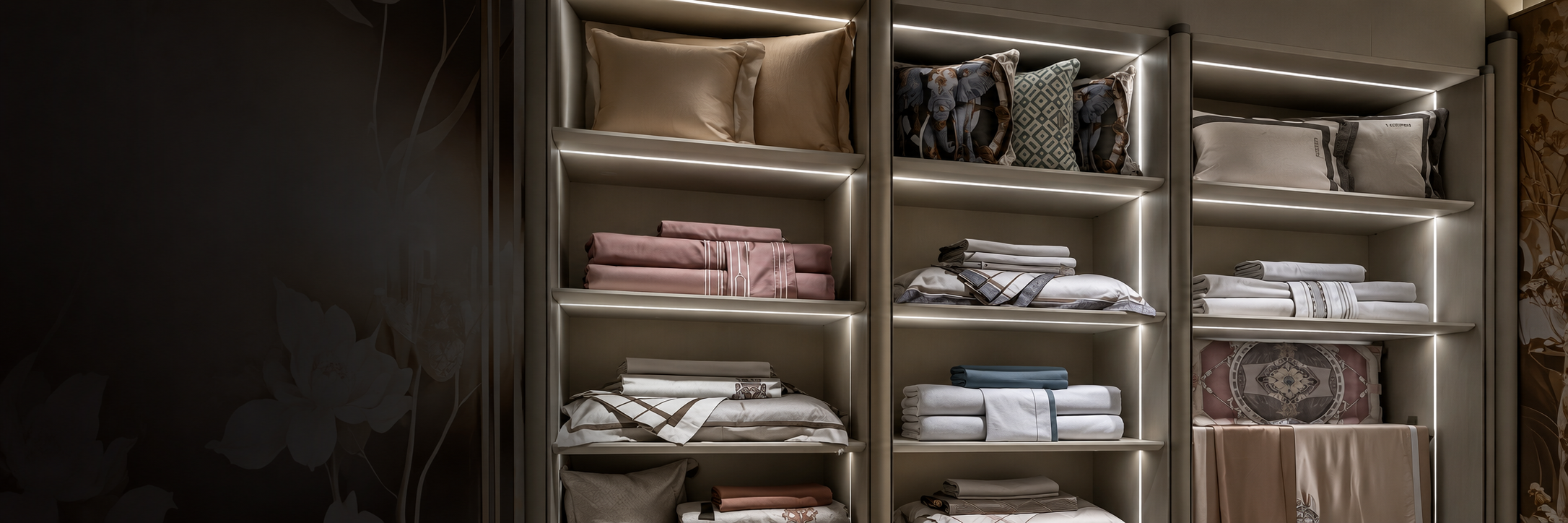 Under-Shelf LED Lighting for Bedding Store Displays | iPixel
