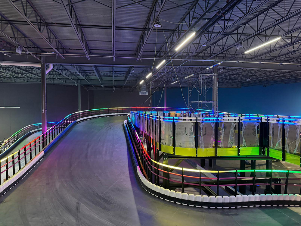 Kart Track Pixel Lighting Project with WS2811 30LEDs/m SPI RGB LED Strip image