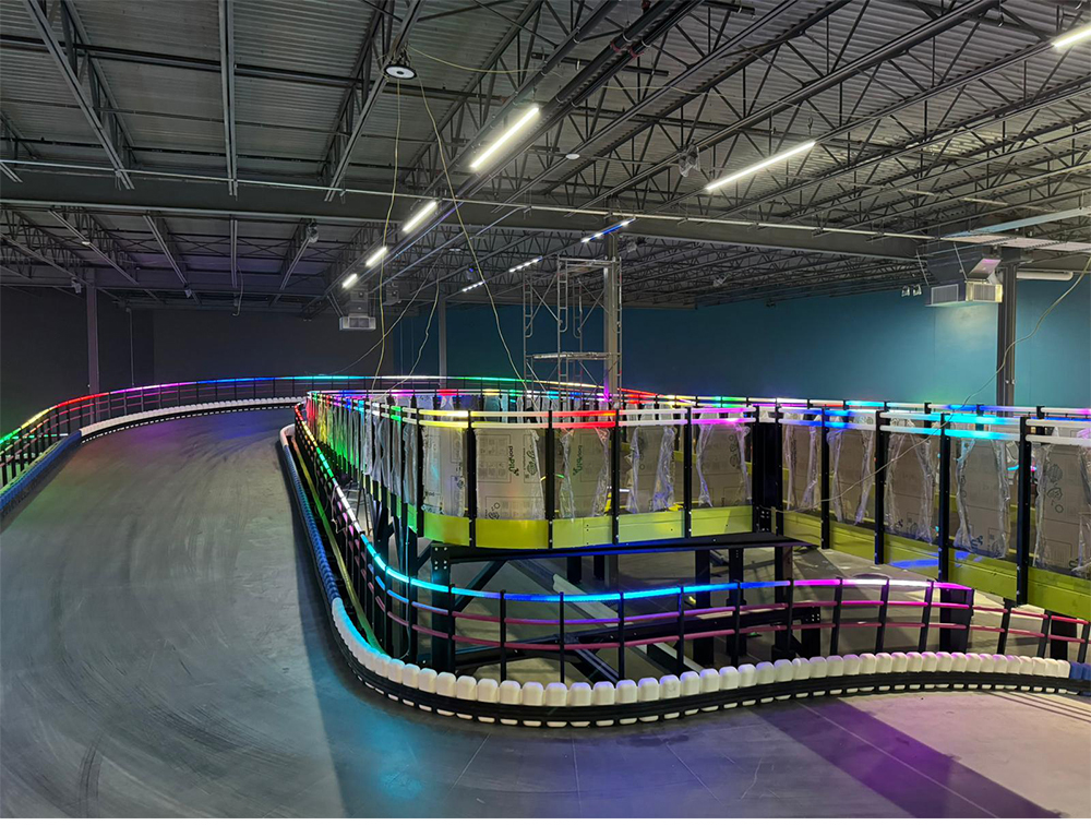 Kart Track Pixel Lighting Project with WS2811 30LEDs/m SPI RGB LED Strip image 2