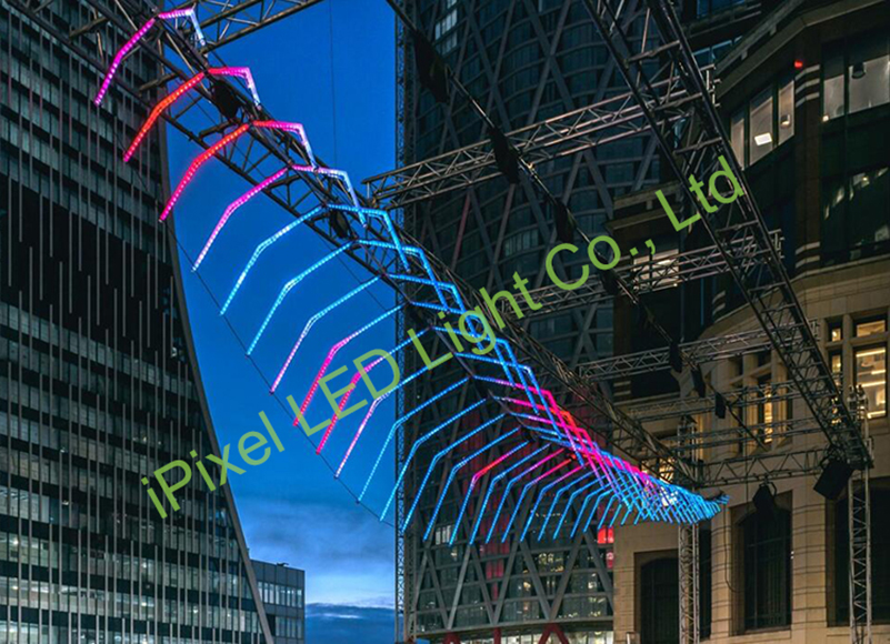 France Linear Lighting Project with WS2815 Dual-Signal RGB LED Strip image