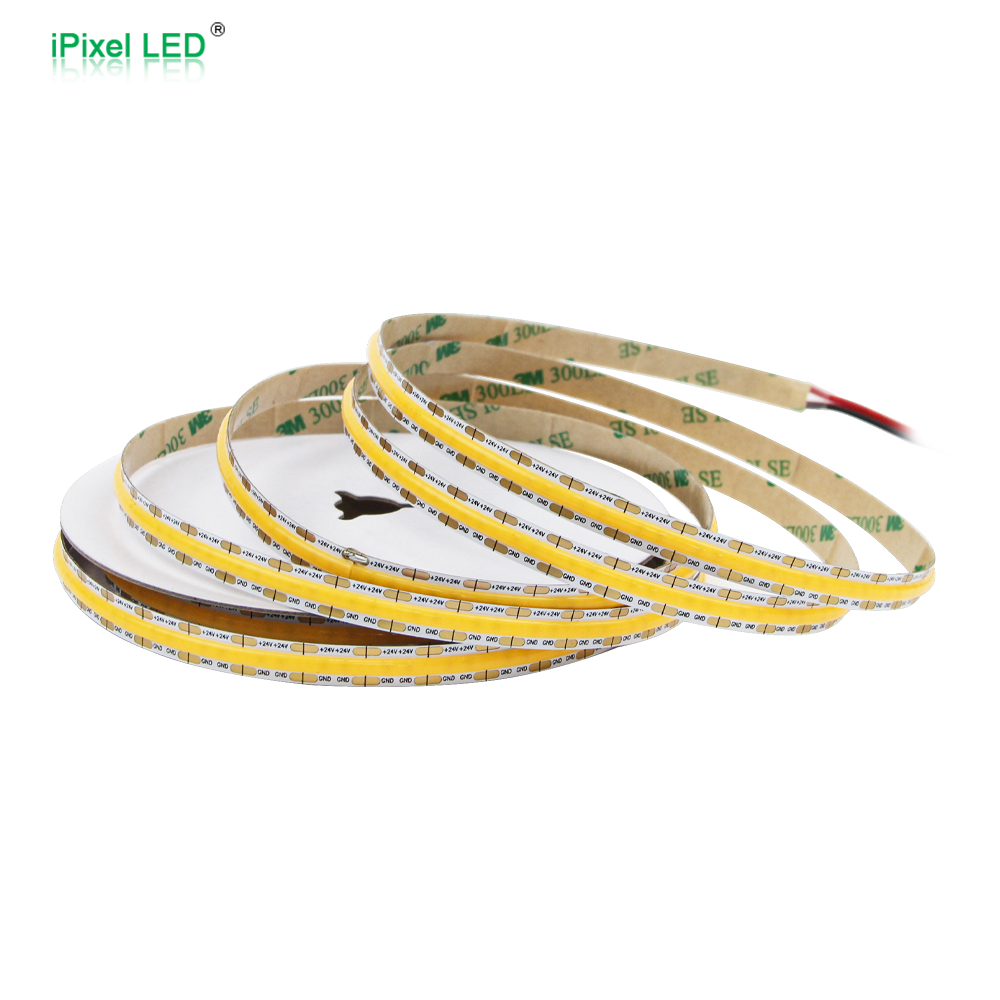 Mini cut COB 8mm 528LEDs/m single color led strip DC24V