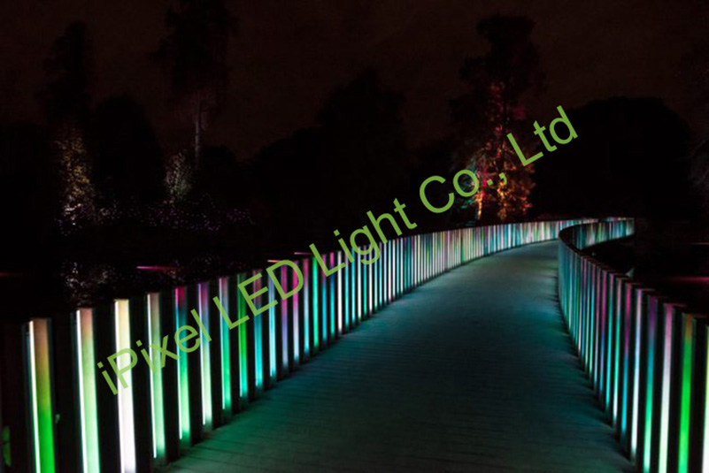 16-Pixel DMX512 Addressable RGB Guardrail Tube Aluminum + PC Cover 1m IP65 B050048DB3DG image 3