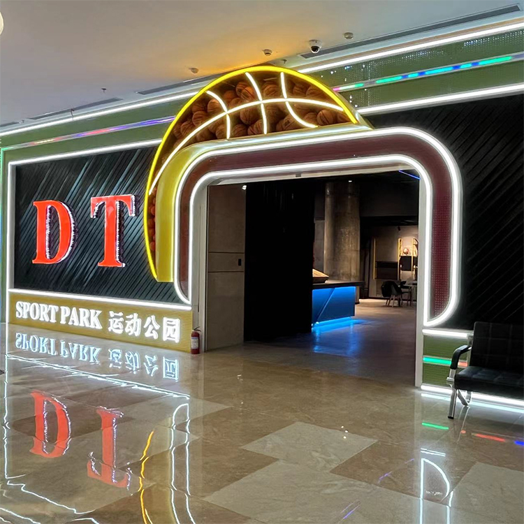 Shopping Mall Outline & Signage Lighting | 20×20mm Top-Emitting LED Neon Flex (N2020, IP67)