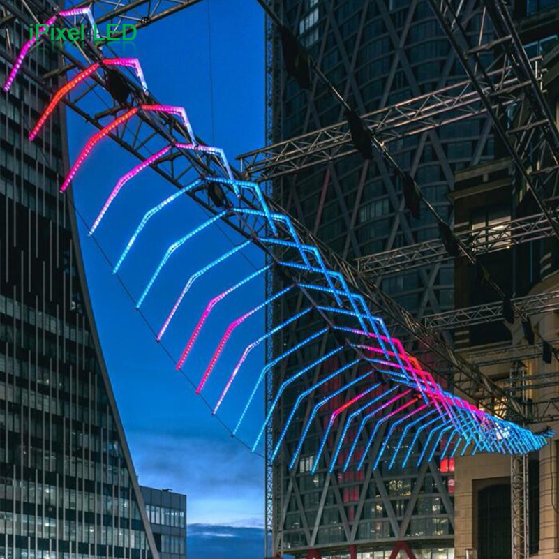 France Linear Lighting Project with WS2815 Dual-Signal RGB LED Strip