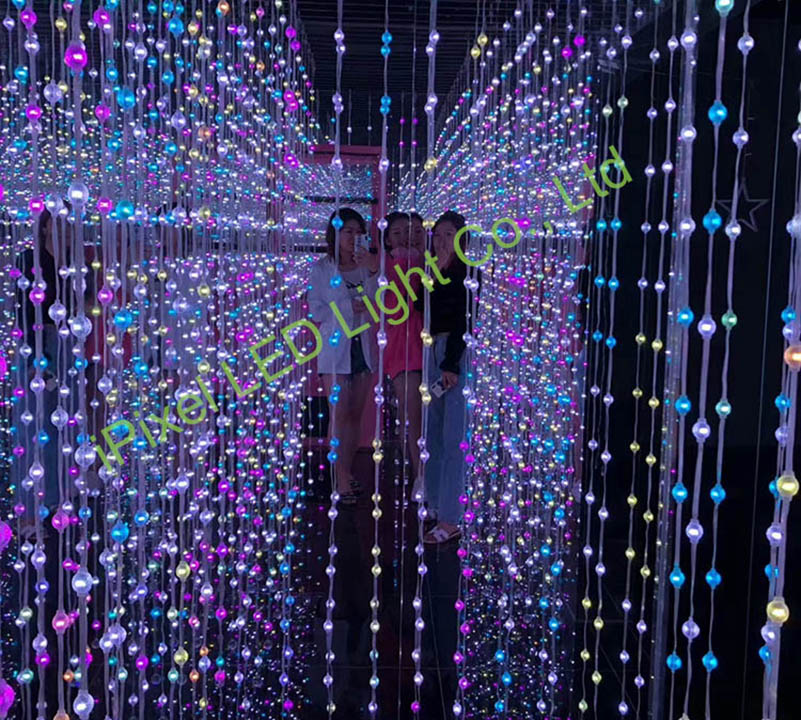 D23mm 360° RGB Crystal Pixel Ball Light String (SPI/UCS1903 | DC12V | IP65)