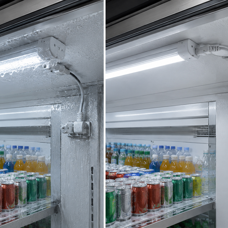 2. How to Reduce Condensation and Wiring Failure Risks in Refrigerated Display Lighting