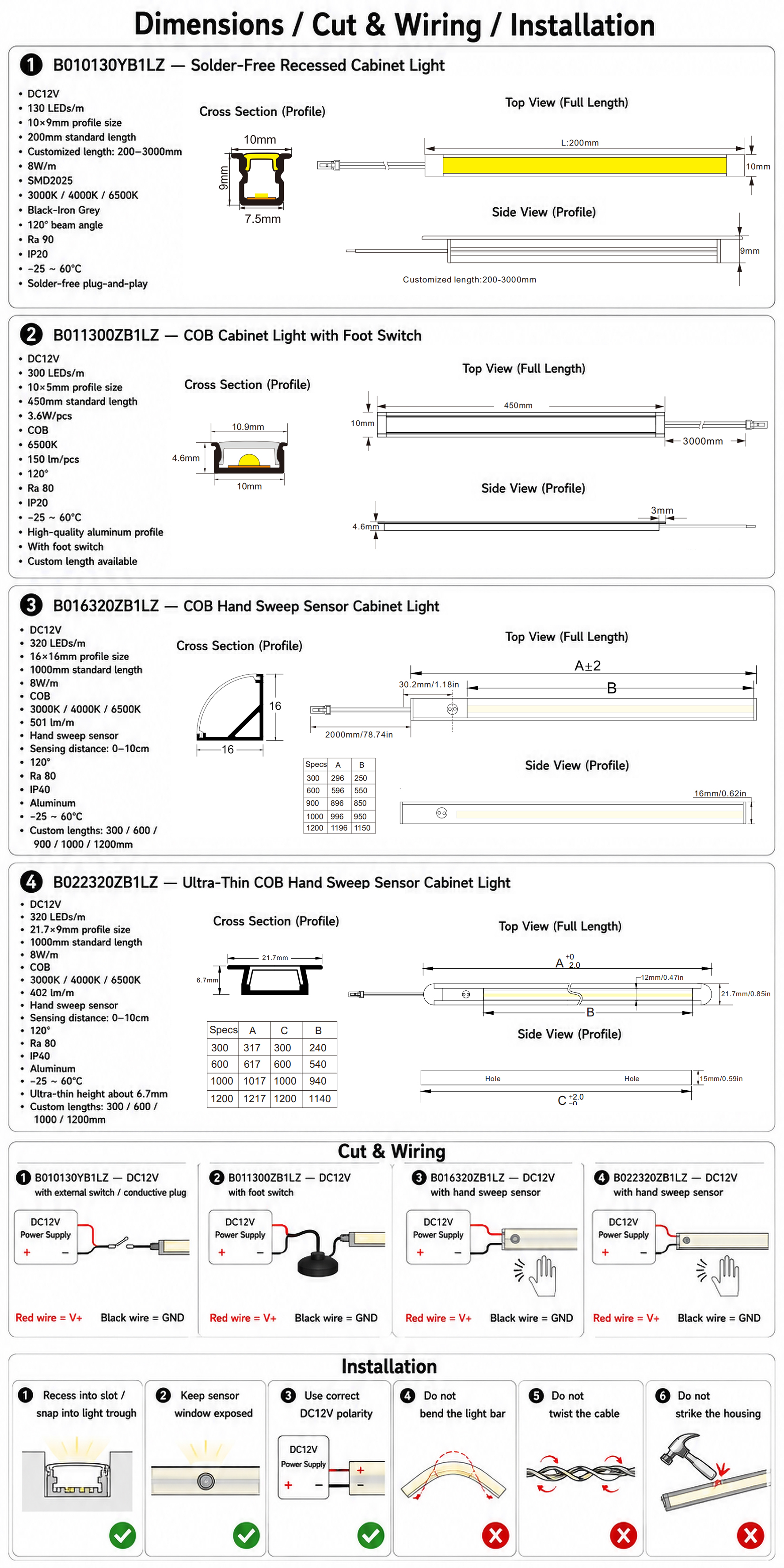 Cabinet & Furniture LED Linear Light System image