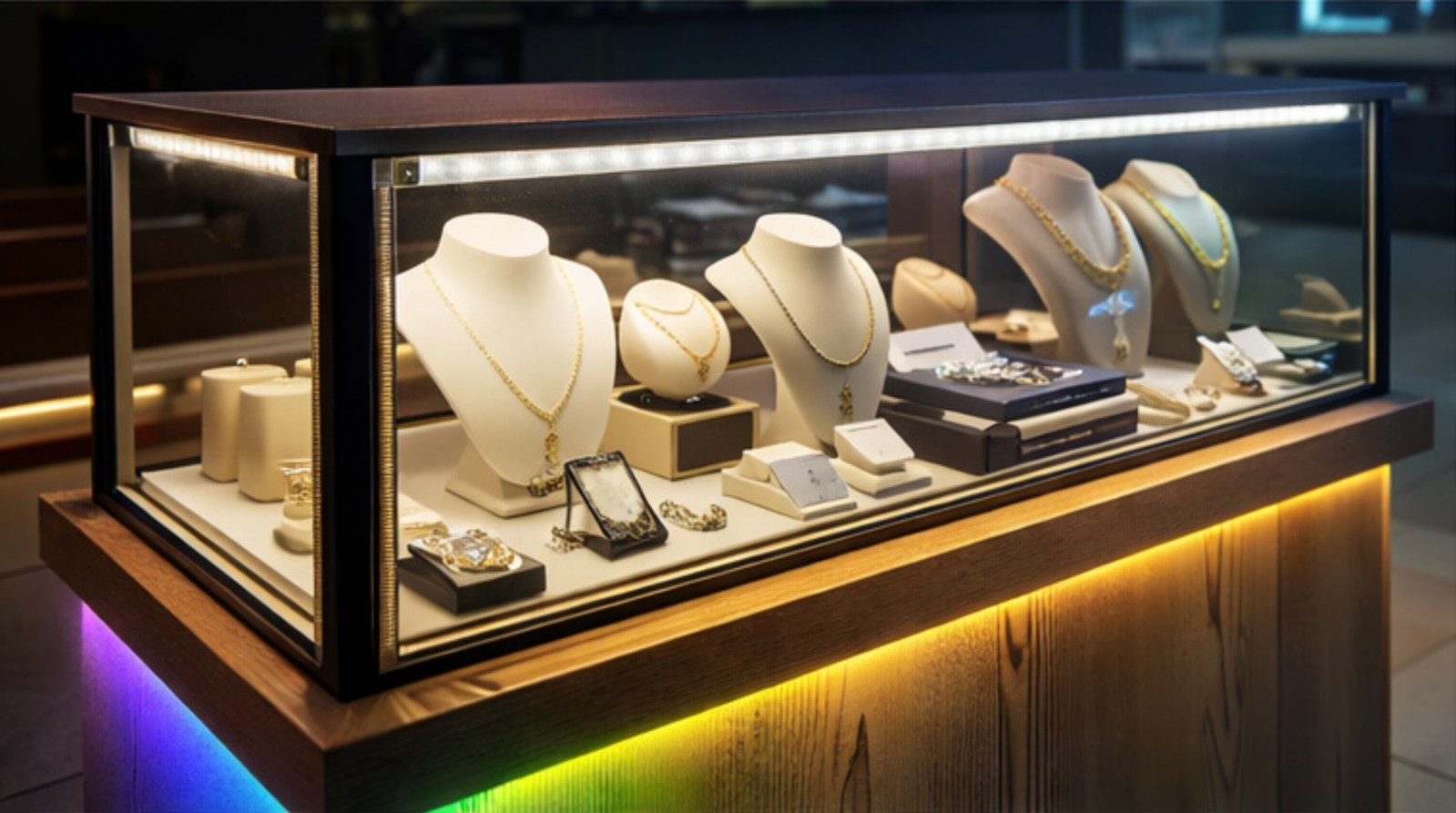 Retail shelving LED lighting application in United Kingdom OEM project with annual volume of 1000 sets