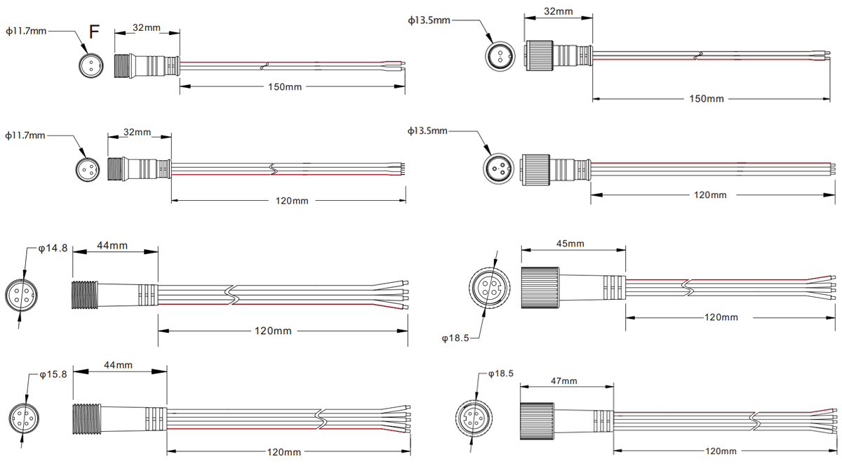 Round Waterproof Cable Connector Series image