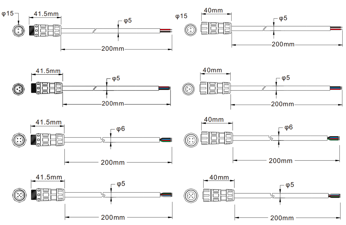 M12 IP68 Cable Connector Series image