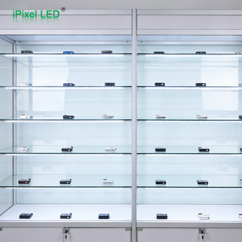 Custom LED lighting for illuminated retail shelves and display fixtures