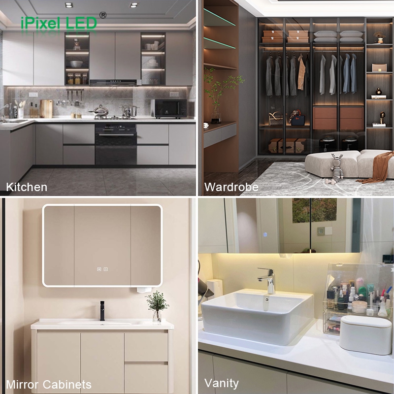 Cabinet & Furniture Lighting – Dotless, Tight Tolerance & Easy Installation