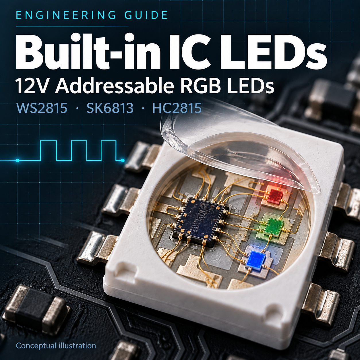 WS2815 vs SK6813 vs HC2815: An Engineering Guide to 12V Addressable LEDs