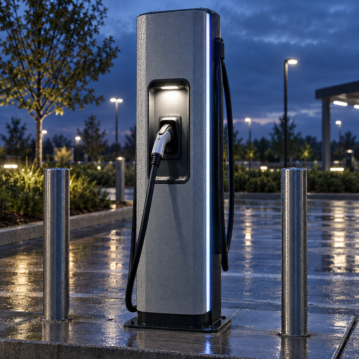 LED Lighting Design for EV Charging Stations